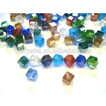 diy cube beads ,fashion cube shape glass murano beads